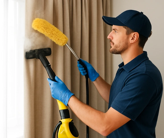 Trusted drapes cleaning technician Matty Curtain Cleaning strathewen-vic QLD