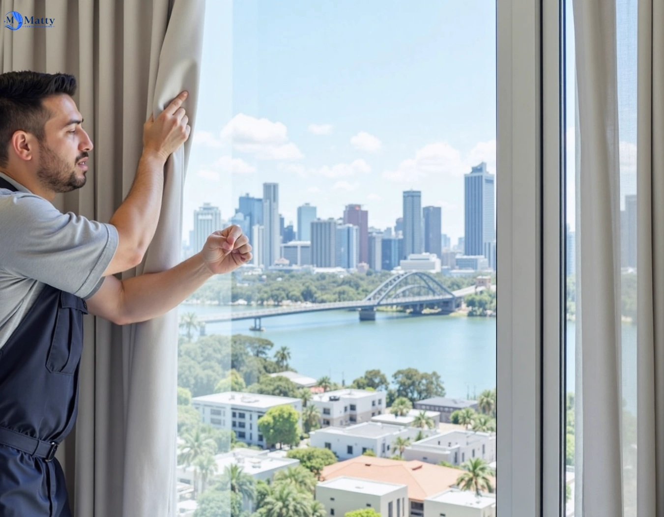 Professional curtain steam cleaning service strathewen-vic QLD by Matty Curtain Cleaning